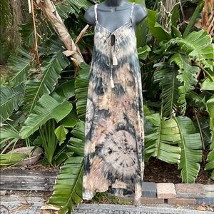 Khush soft tie-dye and studded slipped dress maxi